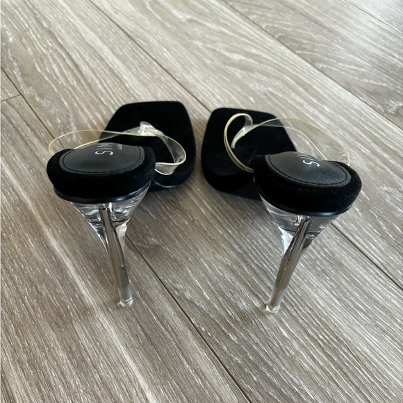 NWOT Simmi Black Sandal Heels - Picture 5 of 6